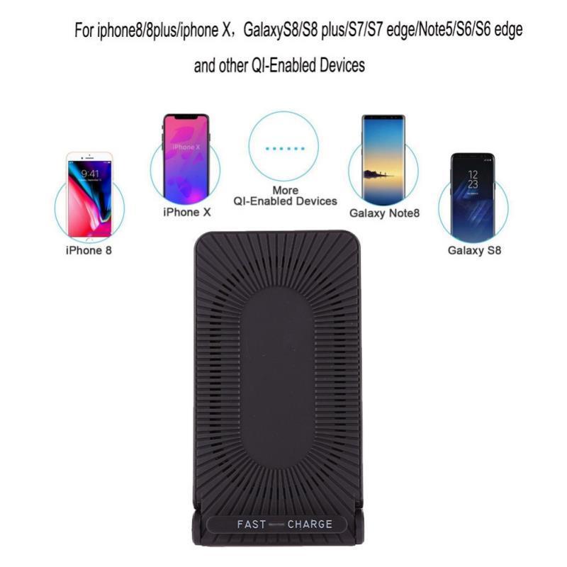 Qi Wireless Fast Charger with Built-In Cooling Fan