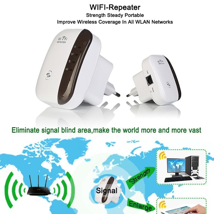 Wireless WiFi Repeater for Stronger Home Internet Coverage