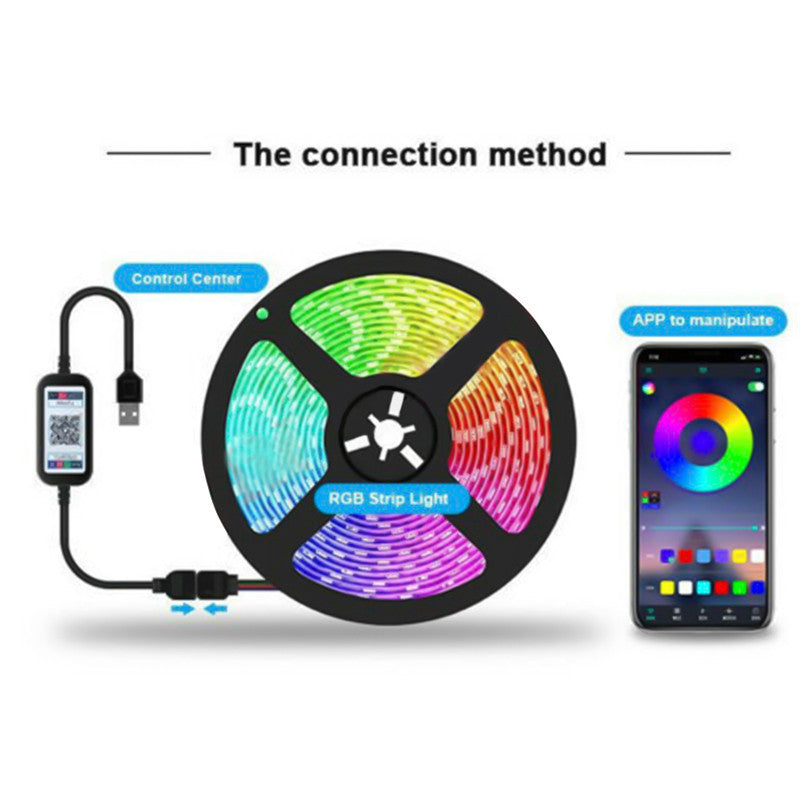 Bluetooth RGB LED Light Strip with Smart App Control