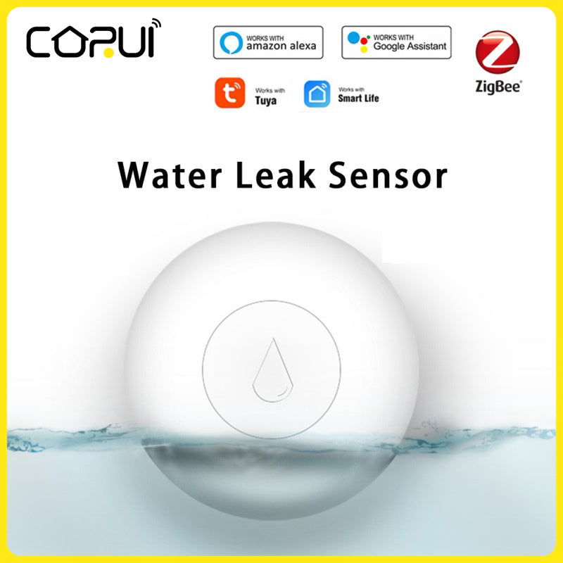 Wireless Zigbee Water Leak Detector for Smart Home Protection