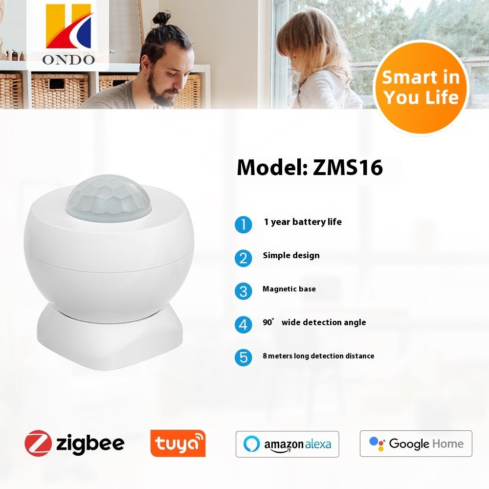 ZigBee Smart PIR Motion Sensor for Home Security